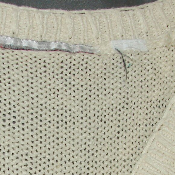 Vtg International Sportswear Oversized Knit Sweater Tunic TOP, Size 2X-3X Ivory - Picture 5 of 9